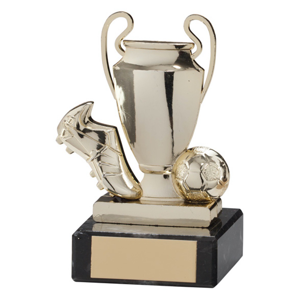 TA TR17552G Champions Cup Football Trophy Gold 100mm The Trophy Store